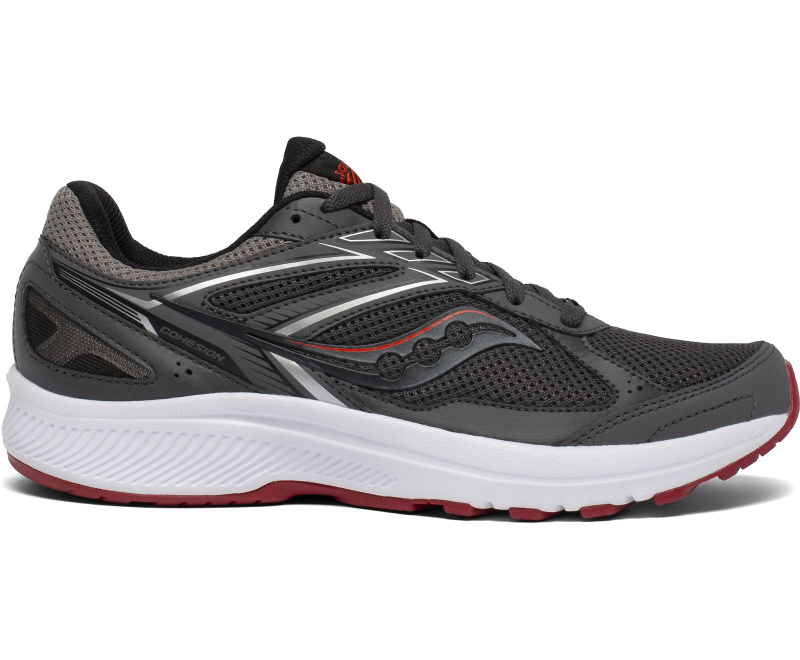 Saucony Cohesion 14 Men\'s Running Shoes Grey / Red | AU 454SGLO